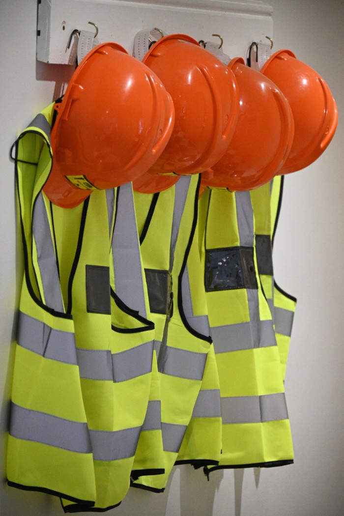 Safety equipment hanging